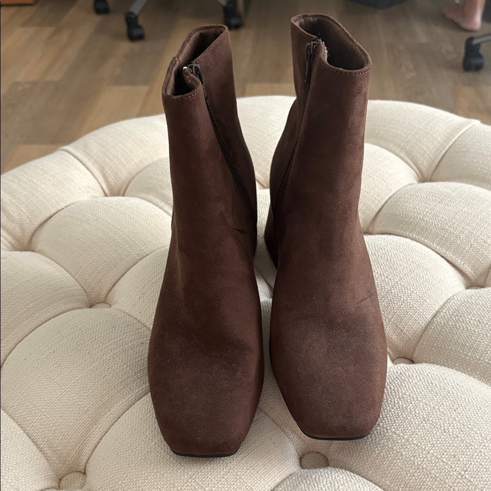 Women's Brown Suede Ankle Boots